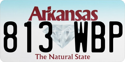 AR license plate 813WBP
