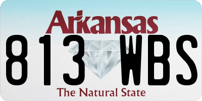 AR license plate 813WBS