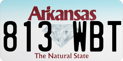 AR license plate 813WBT