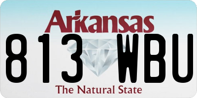 AR license plate 813WBU