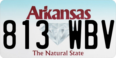AR license plate 813WBV