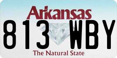 AR license plate 813WBY