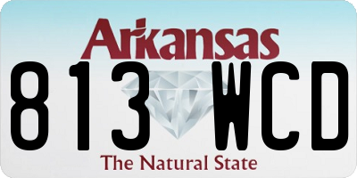 AR license plate 813WCD