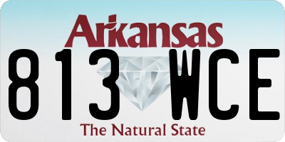 AR license plate 813WCE