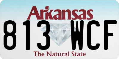 AR license plate 813WCF
