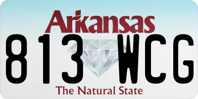 AR license plate 813WCG