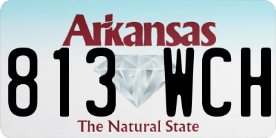 AR license plate 813WCH
