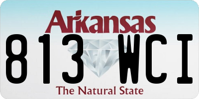 AR license plate 813WCI