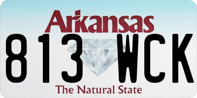AR license plate 813WCK