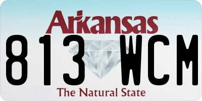AR license plate 813WCM