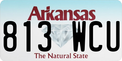 AR license plate 813WCU