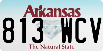 AR license plate 813WCV
