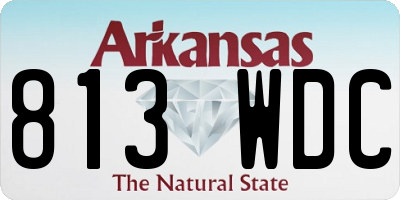AR license plate 813WDC