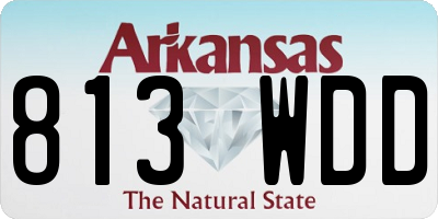 AR license plate 813WDD