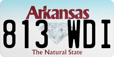 AR license plate 813WDI