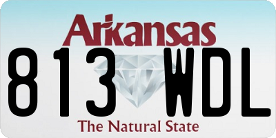 AR license plate 813WDL