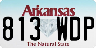 AR license plate 813WDP