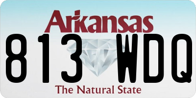 AR license plate 813WDQ