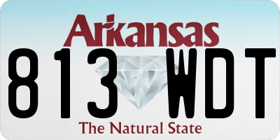 AR license plate 813WDT