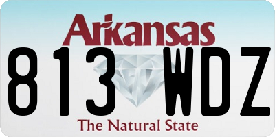 AR license plate 813WDZ