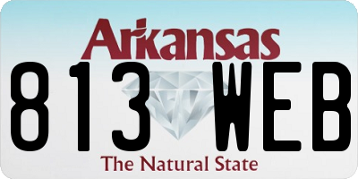 AR license plate 813WEB