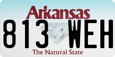 AR license plate 813WEH