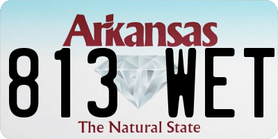 AR license plate 813WET