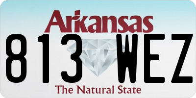 AR license plate 813WEZ