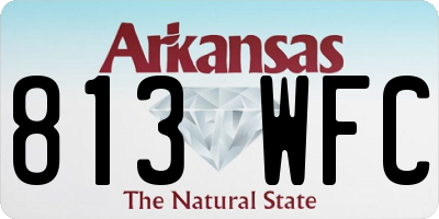AR license plate 813WFC