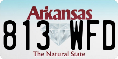 AR license plate 813WFD