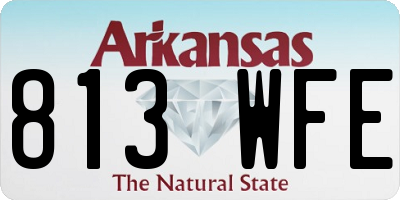 AR license plate 813WFE