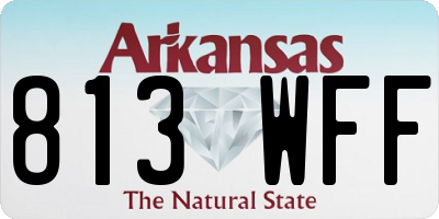 AR license plate 813WFF