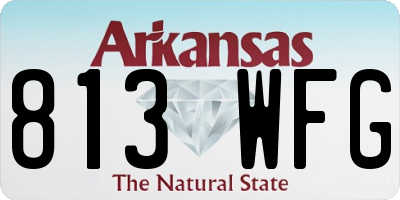 AR license plate 813WFG