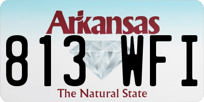 AR license plate 813WFI