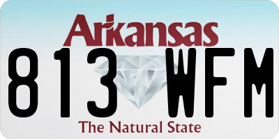 AR license plate 813WFM