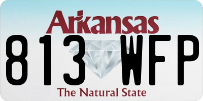 AR license plate 813WFP
