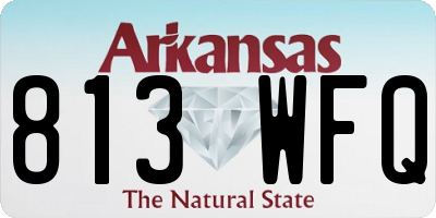 AR license plate 813WFQ