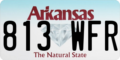 AR license plate 813WFR