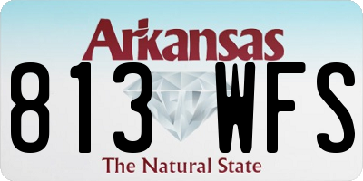AR license plate 813WFS