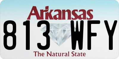 AR license plate 813WFY