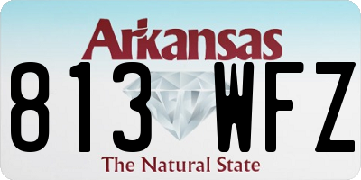 AR license plate 813WFZ