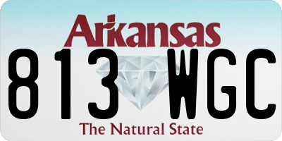 AR license plate 813WGC