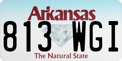 AR license plate 813WGI