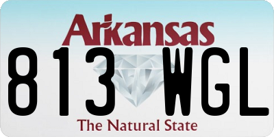 AR license plate 813WGL