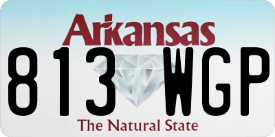 AR license plate 813WGP