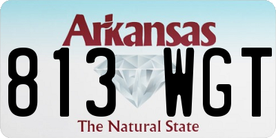 AR license plate 813WGT