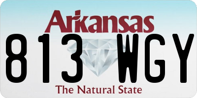 AR license plate 813WGY