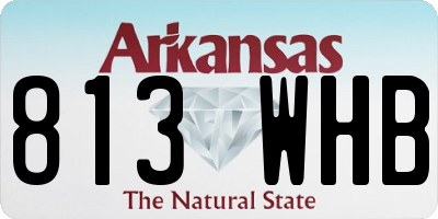 AR license plate 813WHB