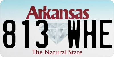 AR license plate 813WHE