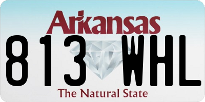 AR license plate 813WHL